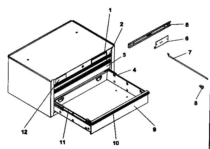 Tool Chest Diagram and Parts List for 706596032  Craftsman Tool Stand & Cart