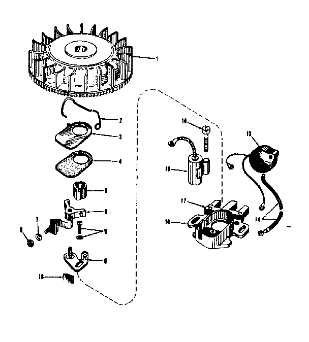 Magneto.(phelon F-322)-g) Diagram and Parts List for 14336252  Craftsman Engine