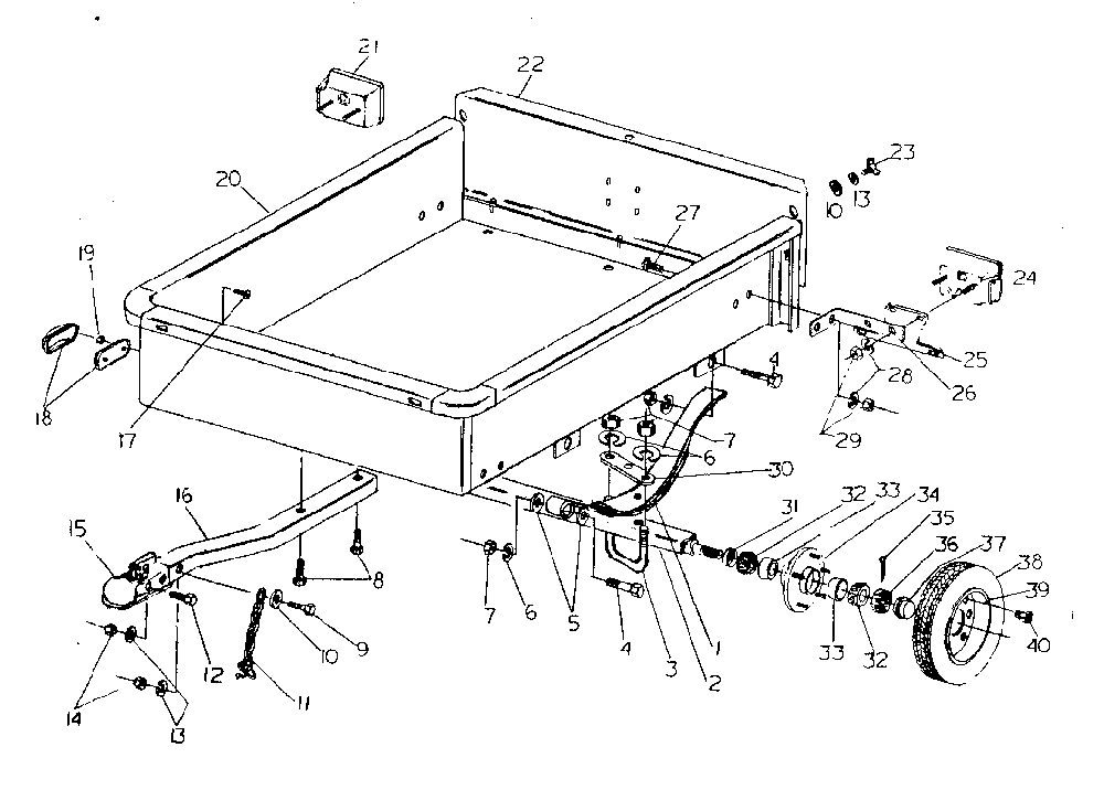Unit Diagram and Parts List for 28761600  Craftsman Garage and Workshop