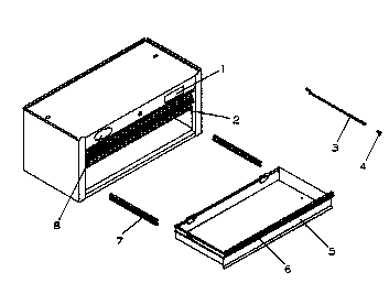 Chest Diagram and Parts List for 706599660  Craftsman Tool Stand & Cart
