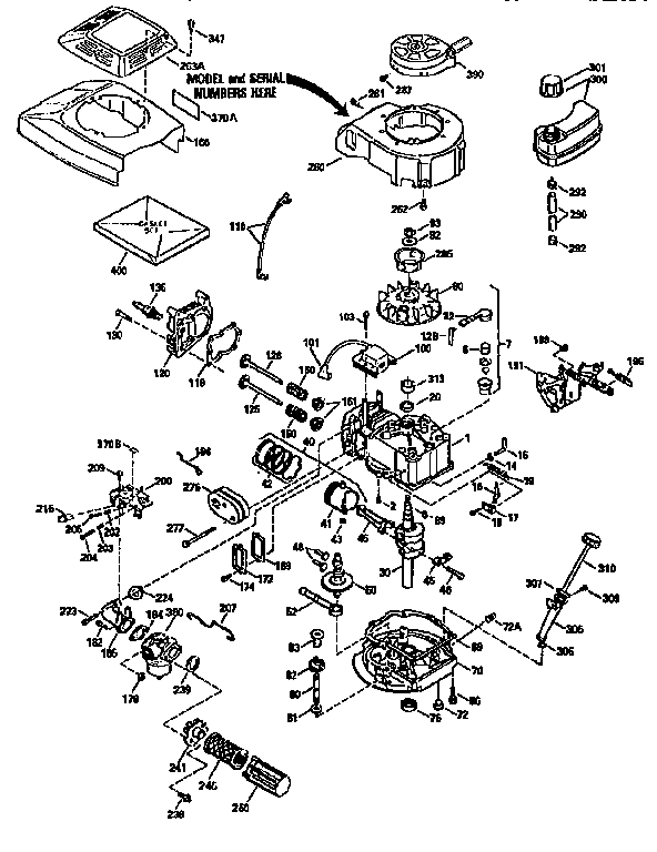 Engine (71/143) 143.954020 Diagram and Parts List for 143954020  Craftsman Engine