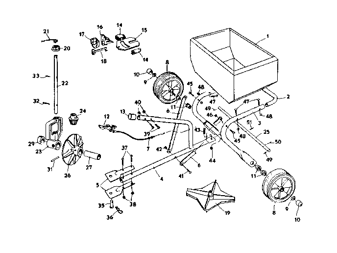 Replacement Parts Diagram and Parts List for 610243920  Craftsman Tool Stand & Cart