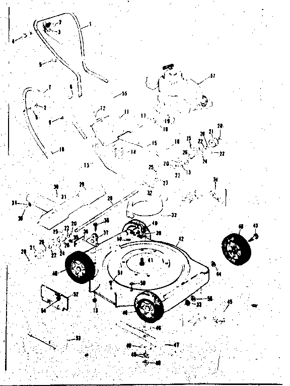 Unit Parts Diagram and Parts List for 13197484  Craftsman Lawn Mower