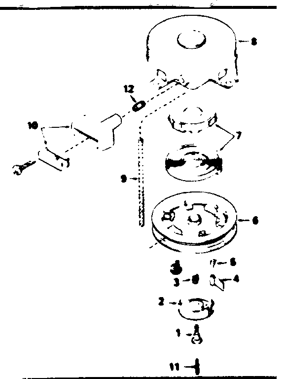 Rewind Starter Diagram and Parts List for 143364012  Craftsman Engine