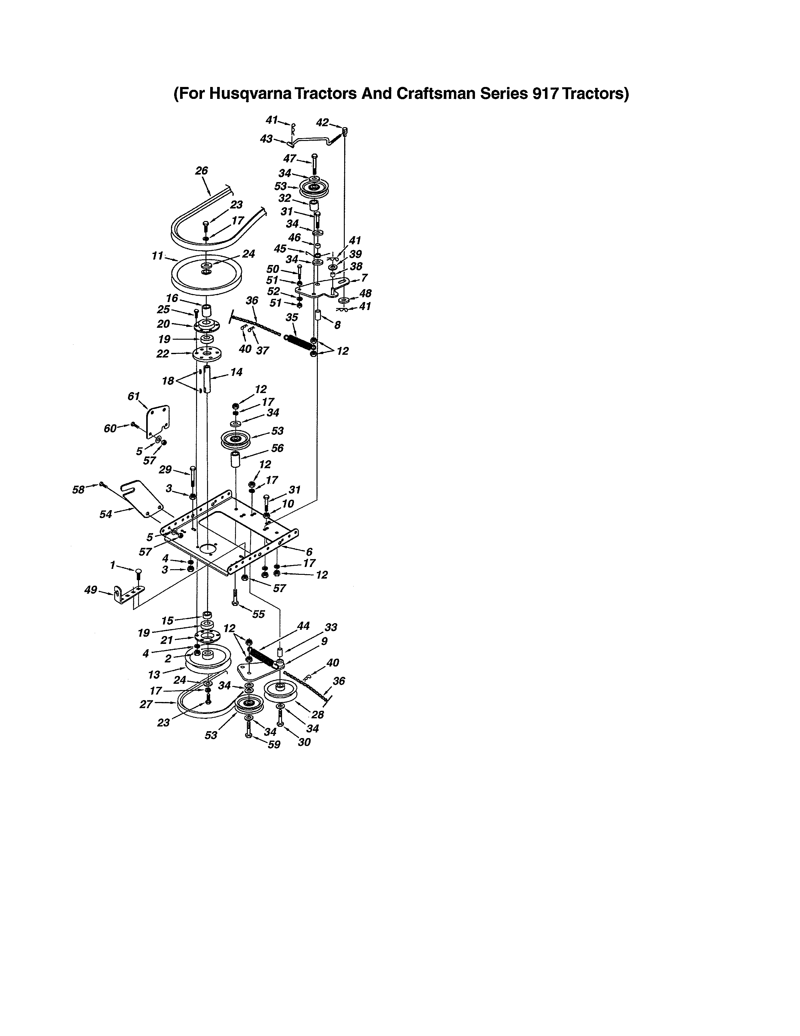 Pulleys/belts Diagram and Parts List for 486248371  Craftsman Snow Blower