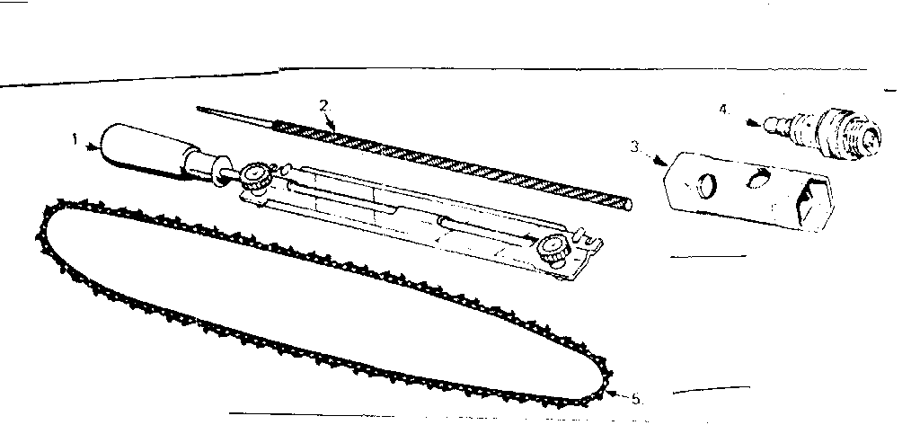 Maintenance Kit Diagram and Parts List for 358352690  Craftsman Chainsaw