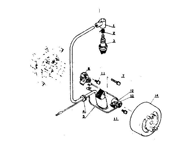 Magneto Diagram and Parts List for PB-202  Craftsman Leaf Blower / Vacuum