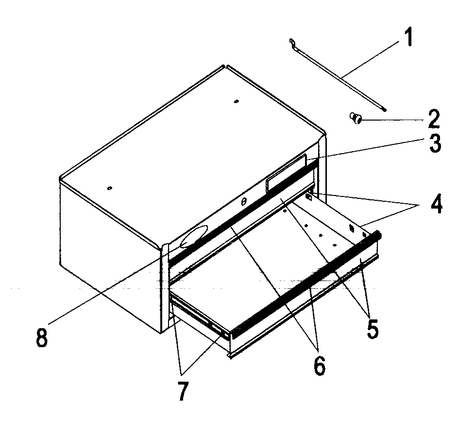 Tool Chest Diagram and Parts List for 706127360  Craftsman Tool Stand & Cart