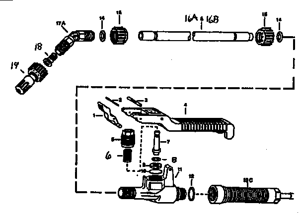 Handgun Diagram and Parts List for 471261401  Craftsman Pressure Washer