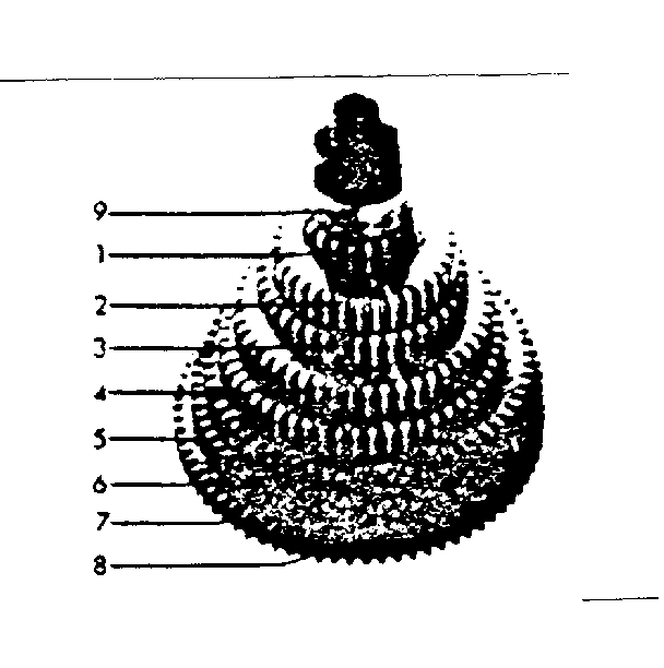 Set Of A Change Gears Diagram and Parts List for 5492892  Craftsman Lathe