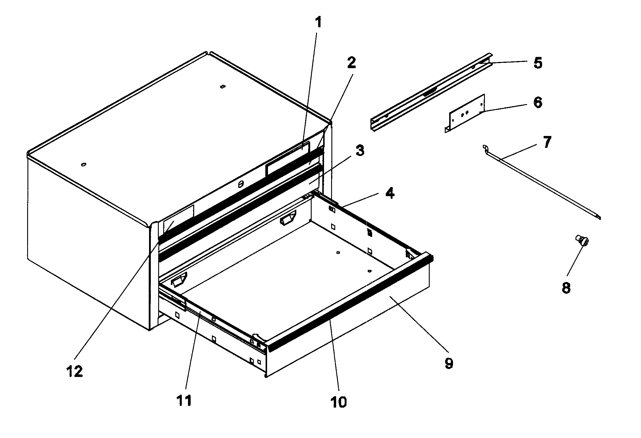Tool Chest Diagram and Parts List for 706825330  Craftsman Tool Stand & Cart