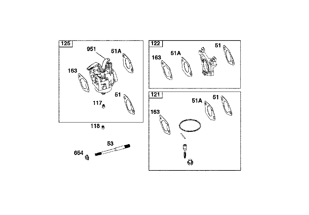 Carburetor Diagram and Parts List for CMXGGAS030732  Craftsman Generator