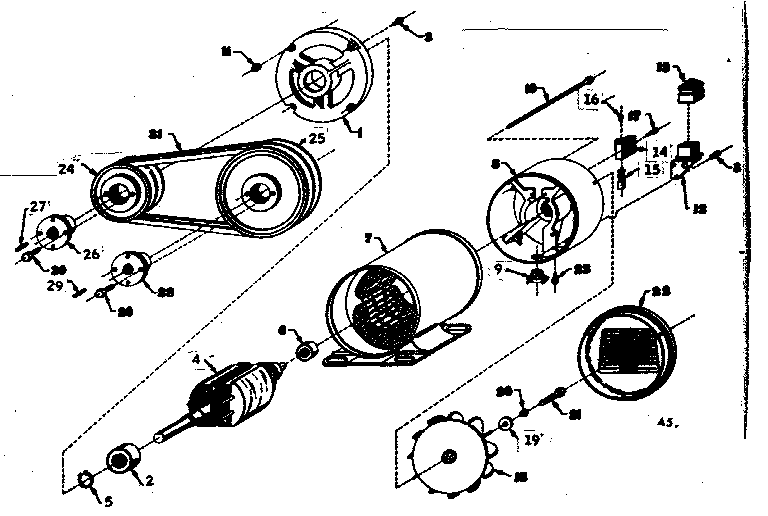Muffler Assembly Diagram and Parts List for 58031245  Craftsman Engine