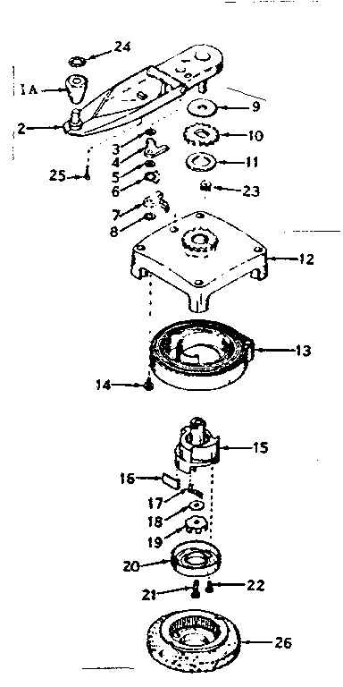 No-pull Starter Diagram and Parts List for 143214102  Craftsman Engine