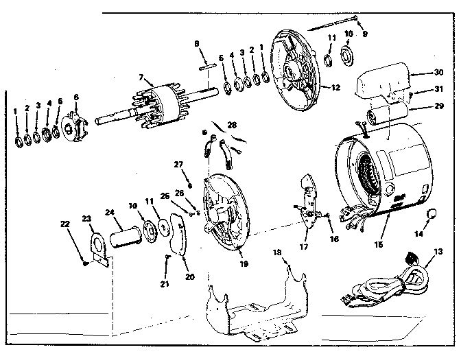 Unit Diagram and Parts List for 11312550  Craftsman Engine