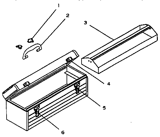 Unit Parts Diagram and Parts List for 706654100  Craftsman Tool Stand & Cart