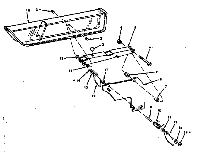 Guard Assembly Diagram and Parts List for 11329855  Craftsman Power Motor
