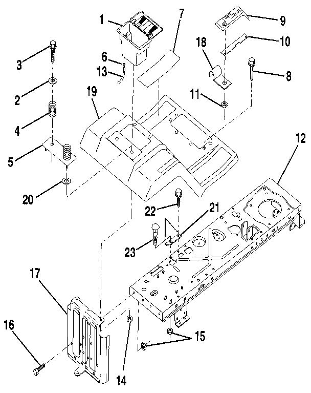 Fender/chassis Diagram and Parts List for 917256930  Craftsman Lawn Tractor