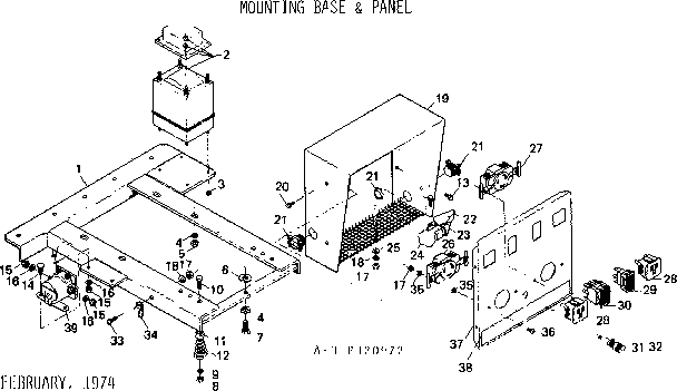 Mounting Base & Panel Diagram and Parts List for 580320972  Craftsman Engine