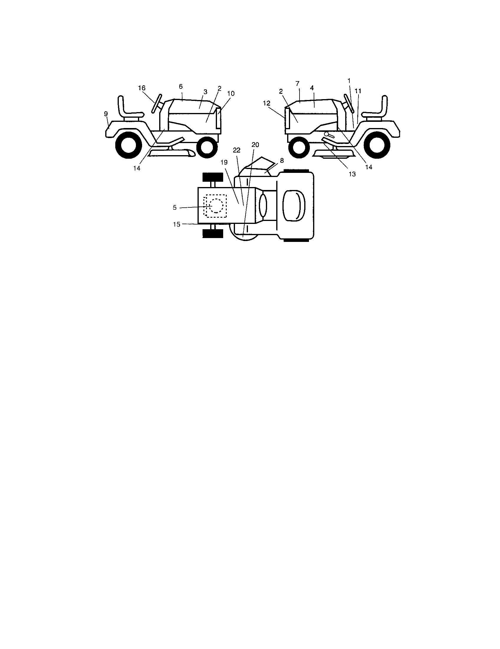 Decals Diagram and Parts List for 917273802  Craftsman Lawn Tractor