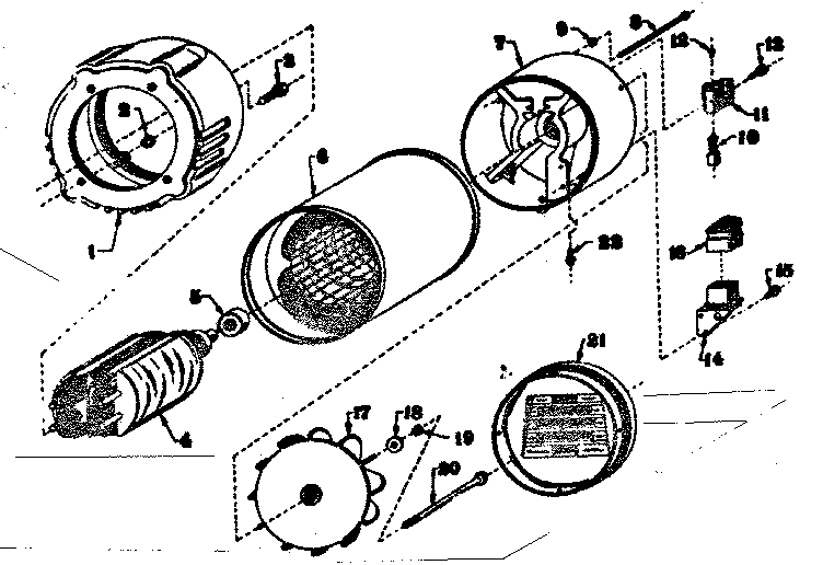Stator Assembly Diagram and Parts List for 5803183-7  Craftsman Engine