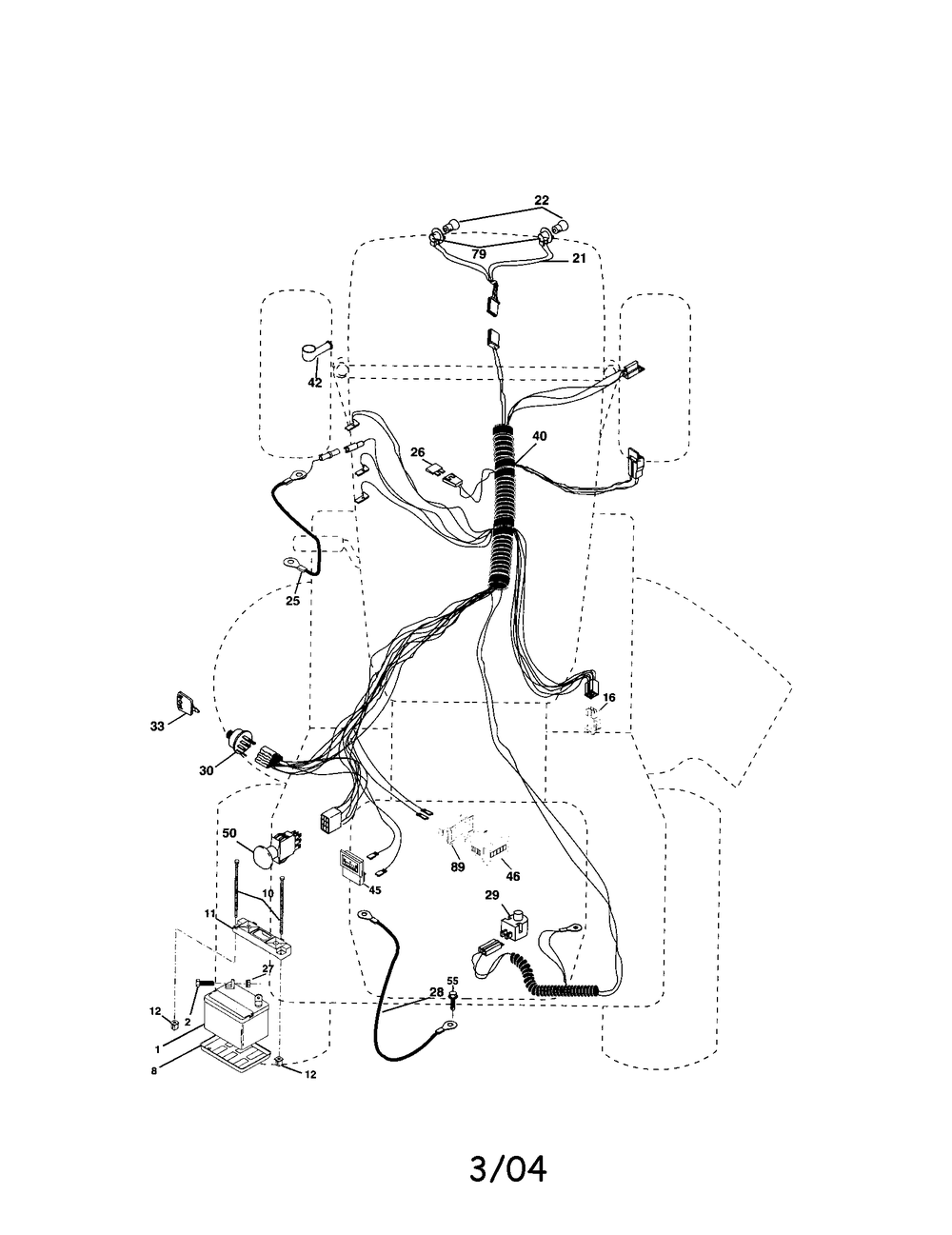 Diagram Diagram and Parts List for 917273663 Type 0 Craftsman Lawn Tractor