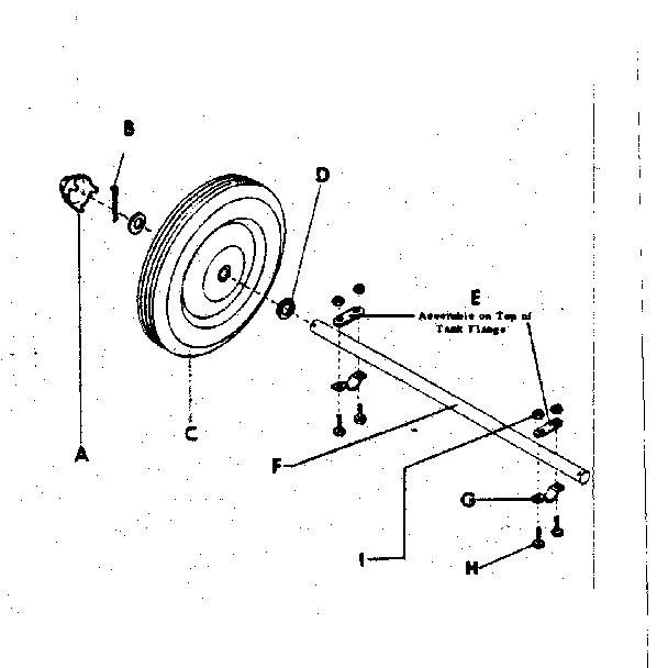 Undercarriage Assembly For 30 Gallon Cart Diagram and Parts List for 98545015  Craftsman Sprayer
