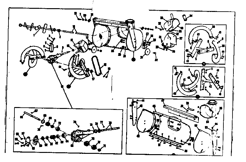 Auger Housing Assembly Diagram and Parts List for 53690520  Craftsman Snow Blower