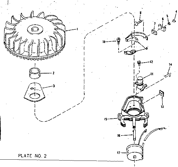 Magneto (wico Fw-2617) Diagram and Parts List for 143102040  Craftsman Engine