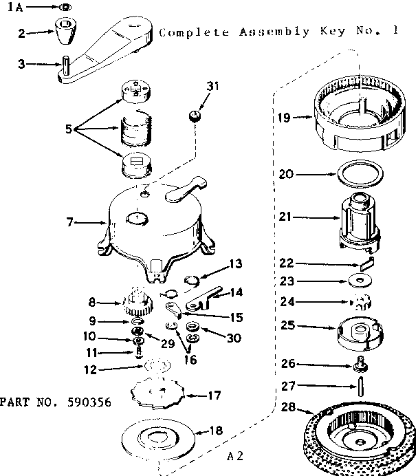 Rewind Starter Diagram and Parts List for 143164142  Craftsman Engine