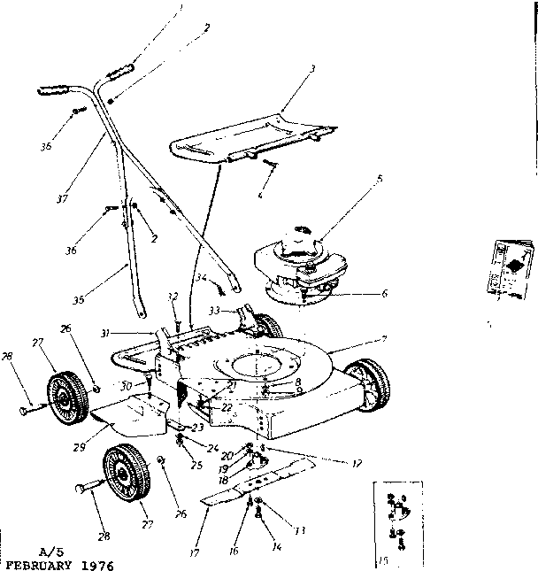Replacement Parts Diagram and Parts List for 247880910  Craftsman Lawn Mower