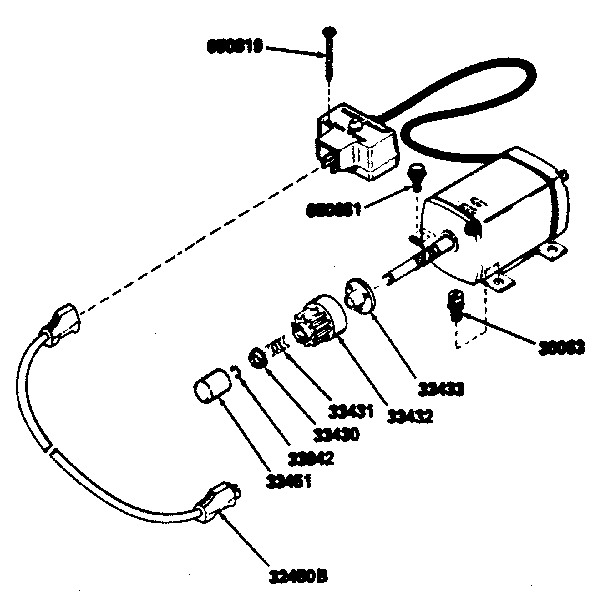 Electric Starter Kit No. 143.88924 Diagram and Parts List for 143786182  Craftsman Engine