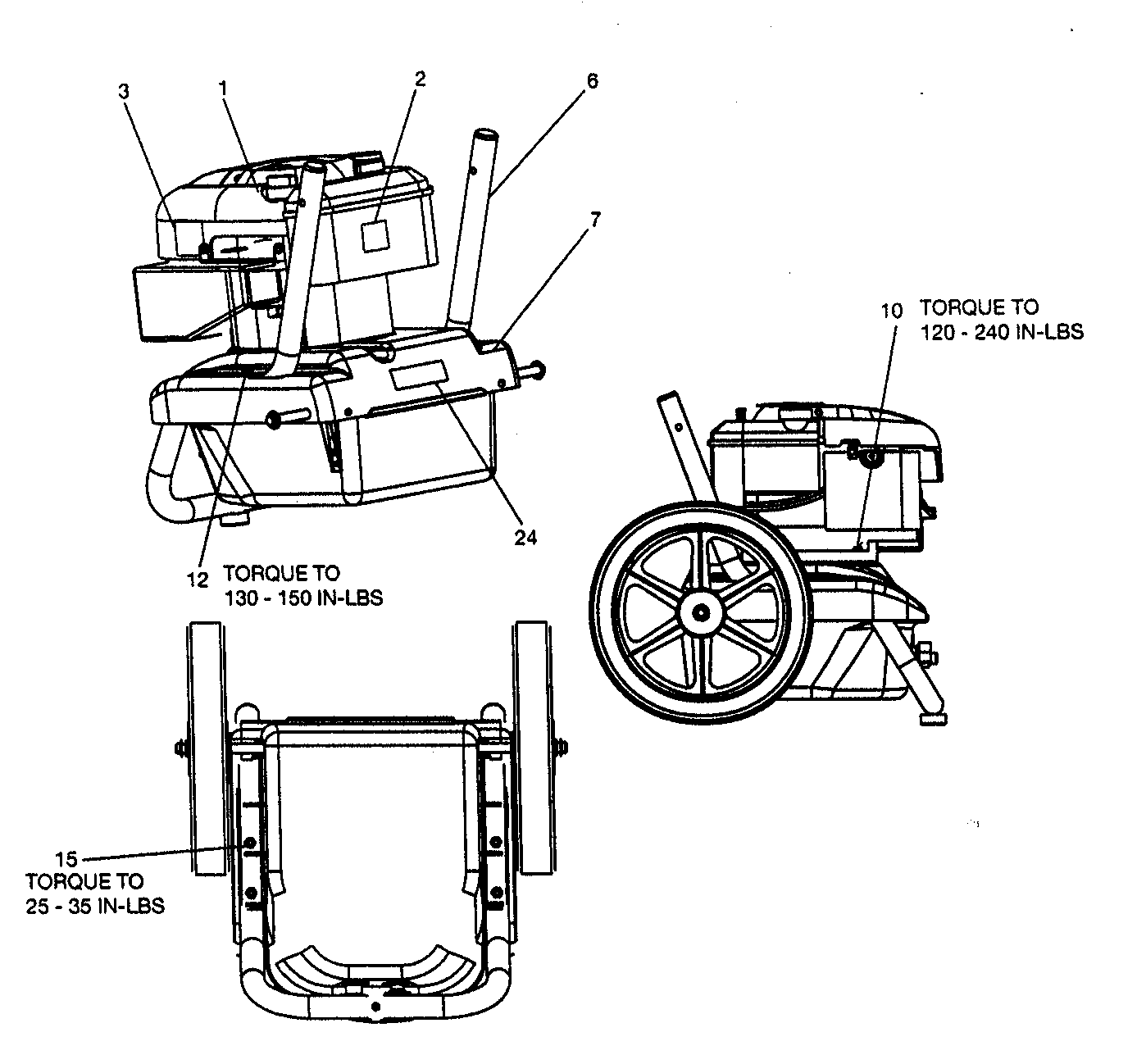Engine/frame/base Diagram and Parts List for 919769062  Craftsman Pressure Washer