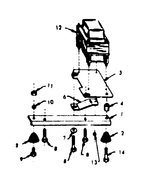 Reactor Asm & Engine Mounting Support Diagram and Parts List for 58054902  Craftsman Engine