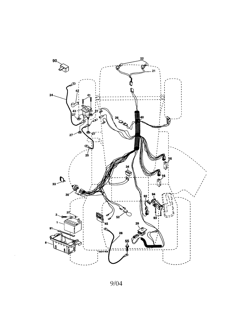 Diagram Diagram and Parts List for 917274821 Type 0 Craftsman Lawn Tractor