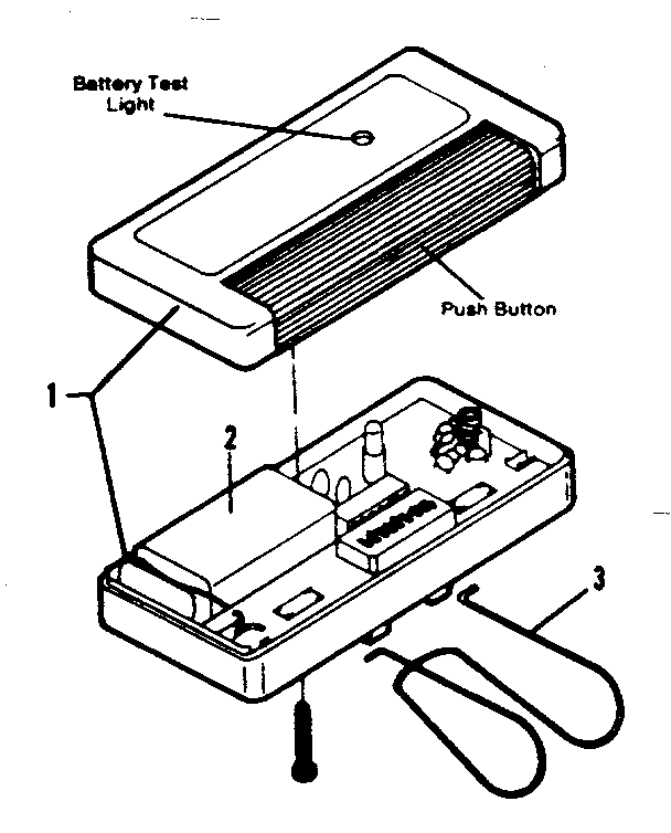 Transmitter Diagram and Parts List for 13953700  Craftsman Garage Door Opener