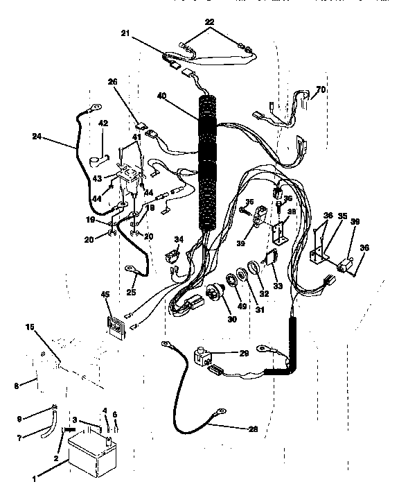Electric Diagram and Parts List for 917256500  Craftsman Lawn Tractor