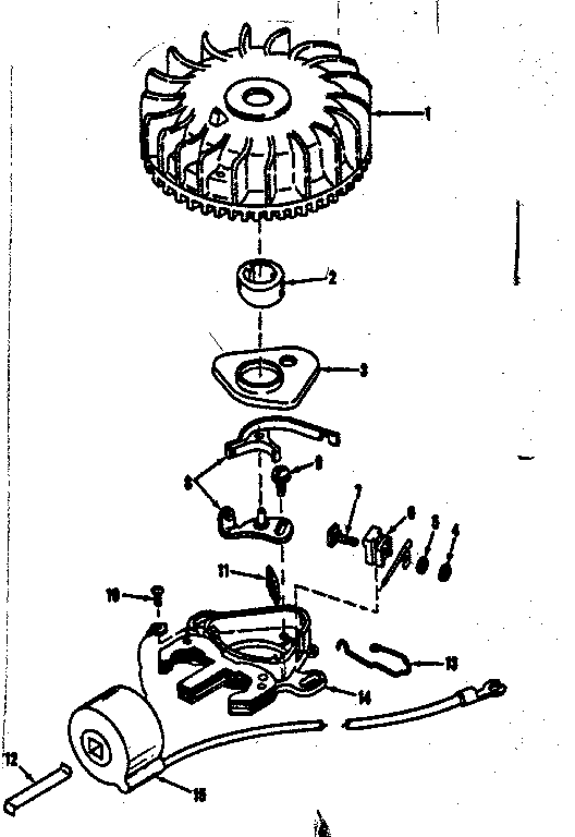 Magneto.(tecumseh-syncro) Diagram and Parts List for 14315301  Craftsman Engine
