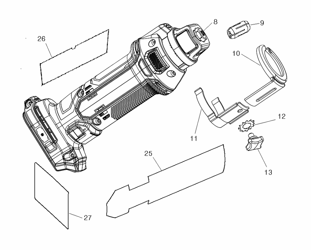 Diagram Diagram and Parts List for CMCE200B Type 1 Craftsman Saw