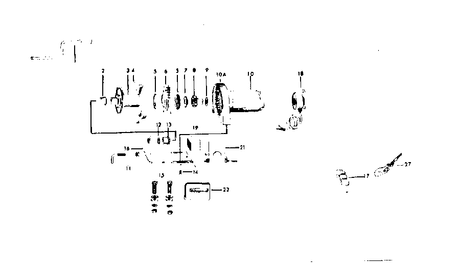 Winch Parts Diagram and Parts List for 61905  Craftsman Hoist & Winch