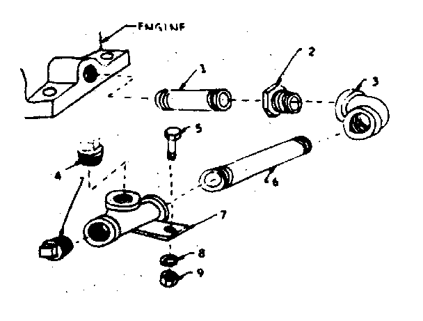 Oil Fill & Drain Diagram and Parts List for 58032083  Craftsman Engine
