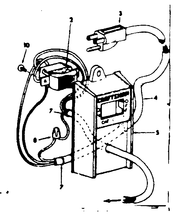 Switch Box Housing Diagram and Parts List for 11329953  Craftsman Power Motor
