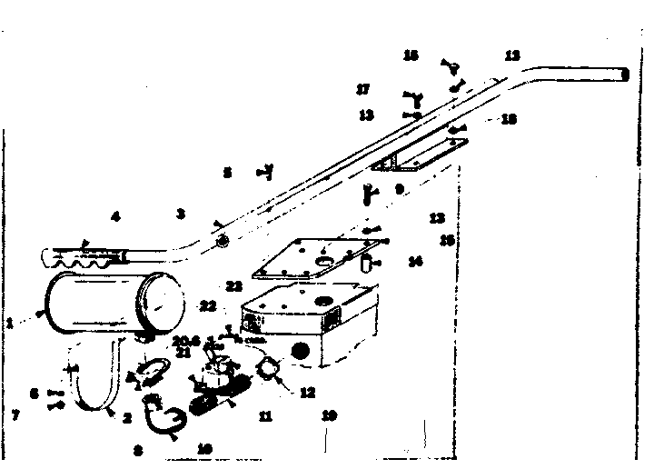 Muffler Assembly Diagram and Parts List for 580320730  Craftsman Engine