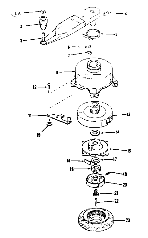 No-pull Starter Diagram and Parts List for 143122321  Craftsman Engine