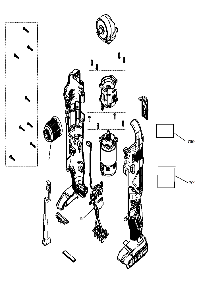 Diagram Diagram and Parts List for CMCD750B Type 1 Craftsman Angle Grinder