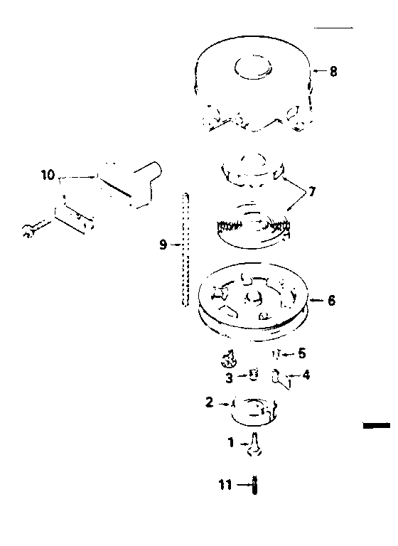 Rewind Starter 590420 Diagram and Parts List for 143786082  Craftsman Engine
