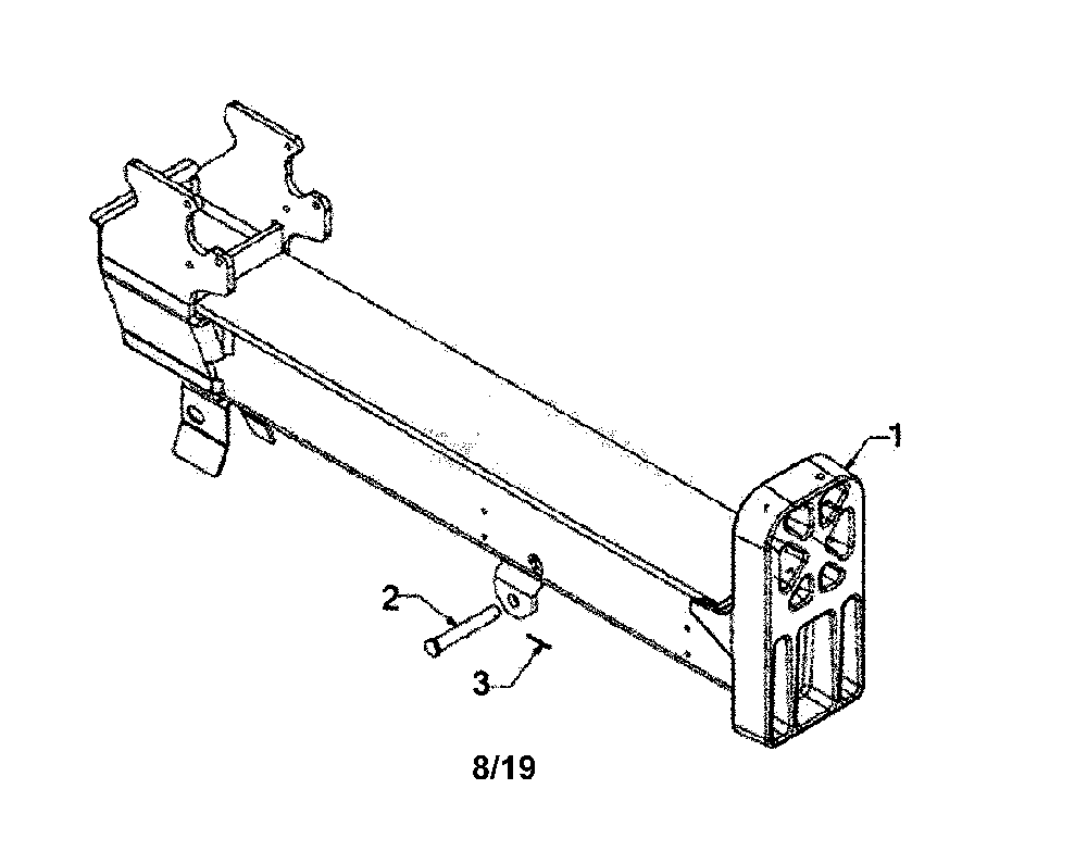 Beam assembly Diagram and Parts List for CMXGLAM1143200  Craftsman Log Splitter