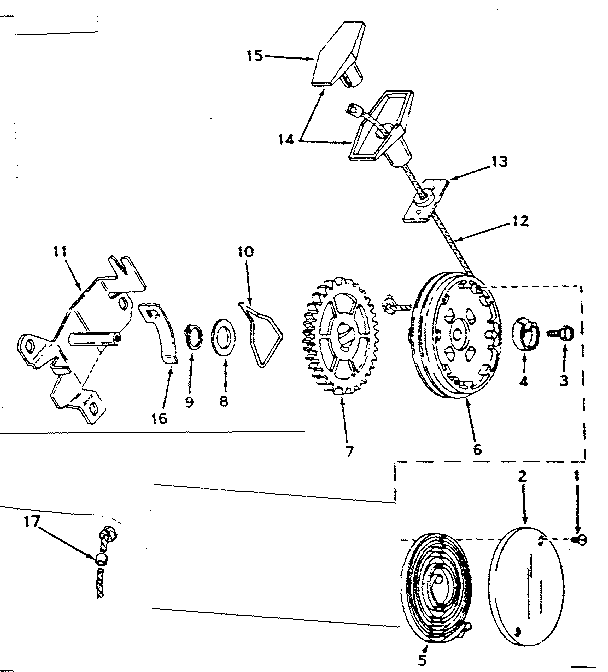 Side Mount Rewind Starter Diagram and Parts List for 143187082  Craftsman Engine