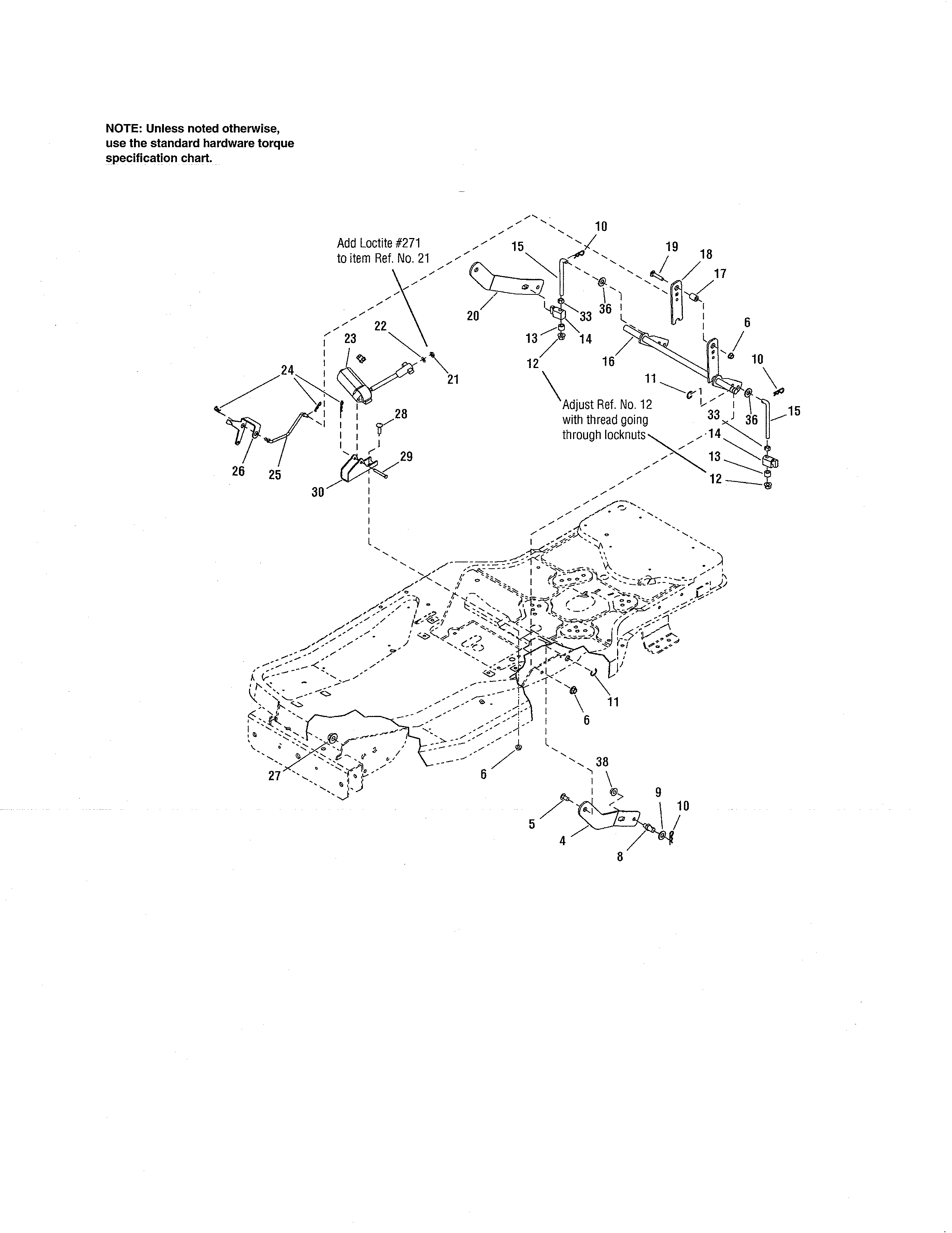 Lift Diagram and Parts List for 107289930  Craftsman Engine