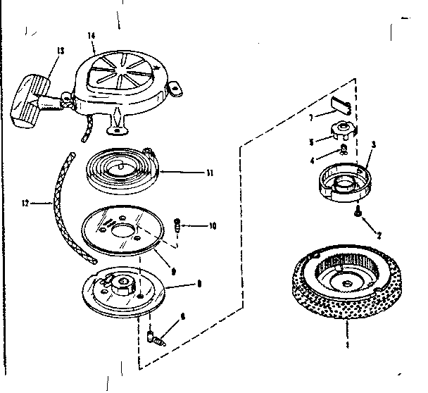 Starter No. 29224 Diagram and Parts List for 14318350  Craftsman Engine